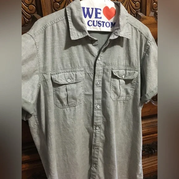 Mens grey -p d & c - Shirt - Picture 4 of 13